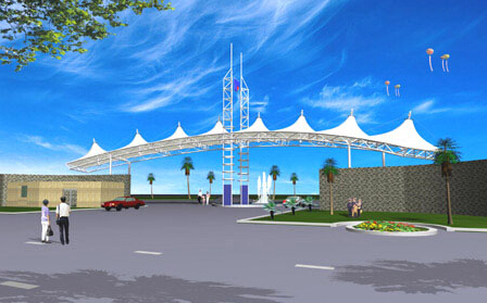 景觀膜結構在休閑娛樂場所中的應用